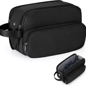 Factory Large Capacity Men's Travel Toiletry Bag Waterproof Nylon Canvas Cosmetic Case Portable Zipper Custom Logo Storage