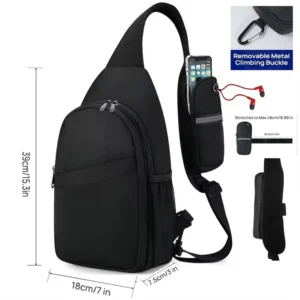 Women Crossbody Chest Bag Wholesale Hot Sale Women Crossbody Chest Bag Hiking Daypack with Detachable Phone Holder for Men